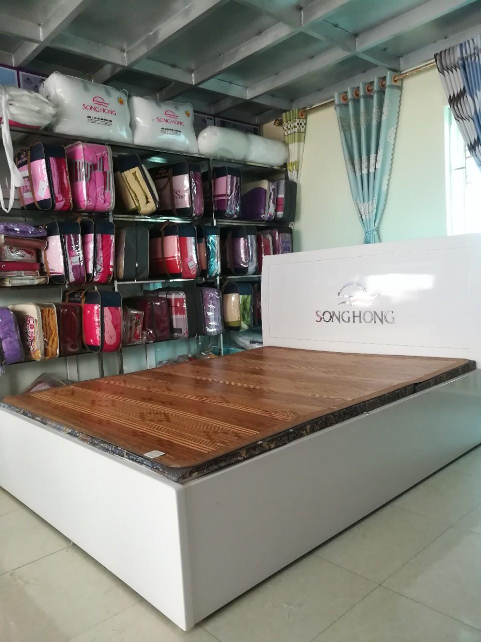 Chiếu Trúc Vân Gỗ Lót Lụa Cao Cấp 180cm x 200cm