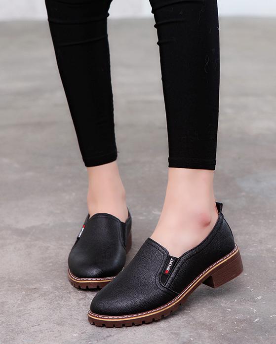[NHẸ BỀN] Giày slip on da trơn đế nâu S207