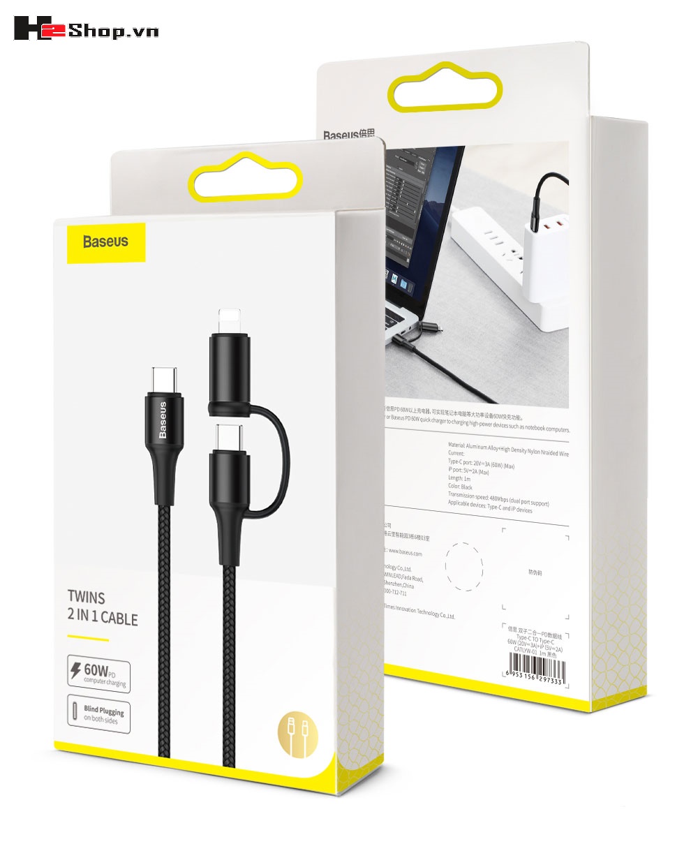 Cable type-c to type-c 60w