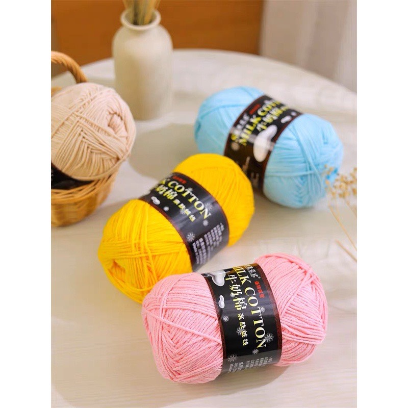 Len Milk Cotton 125gr - Hàng Loại 1