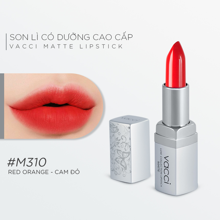 Son lì VACCI -  dưỡng môi cao cấp Vacci Matte Lipstick - Son cả thế giới