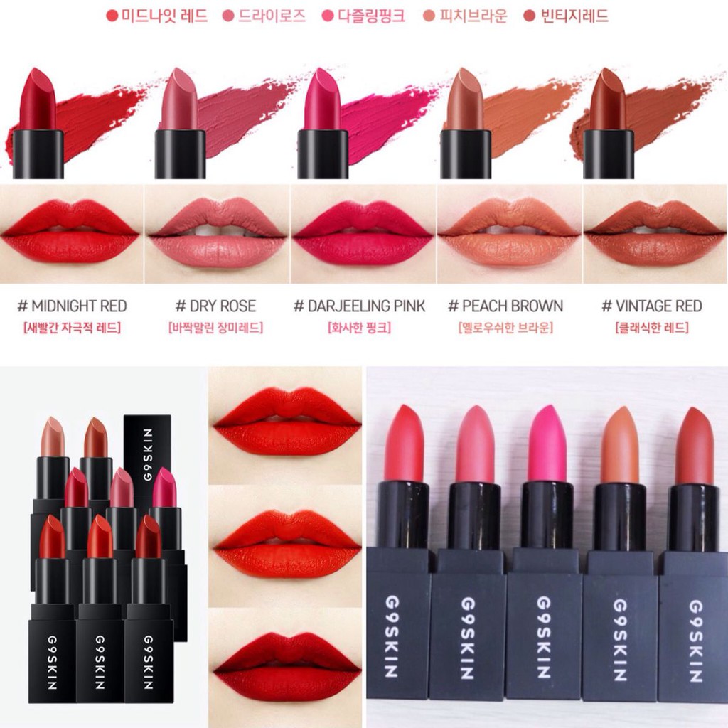 Son Thỏi Lì G9Skin Lipstick Matte - Mẫu mới