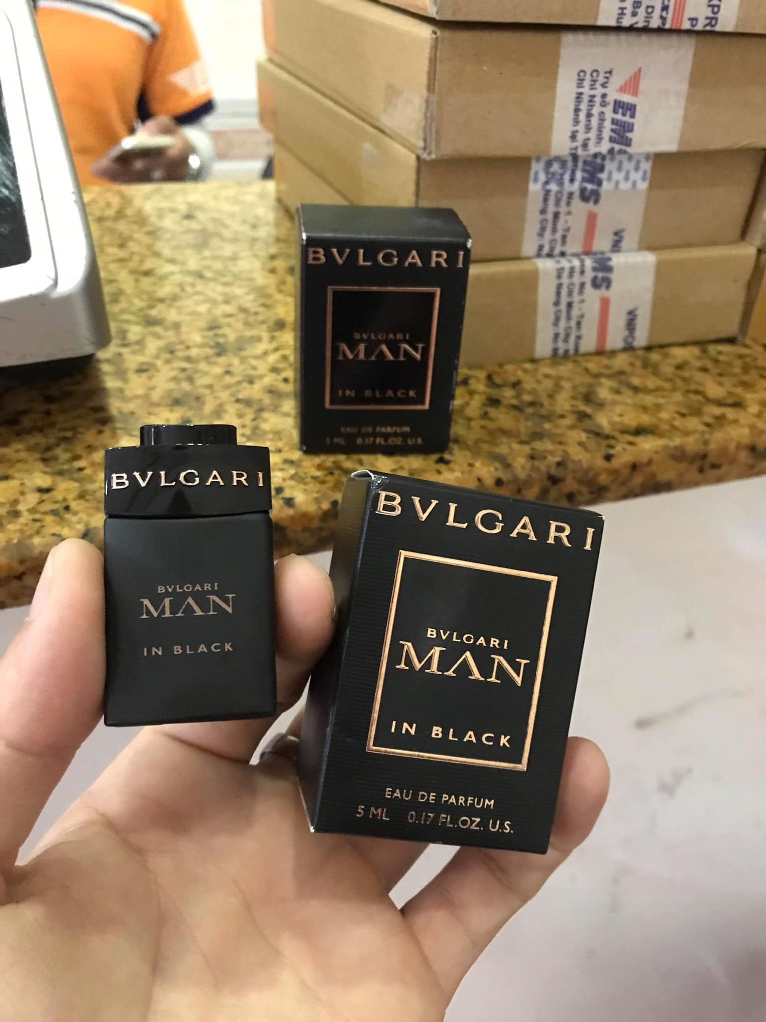 Nước hoa nam Bvl Man in Black EDP 5ml