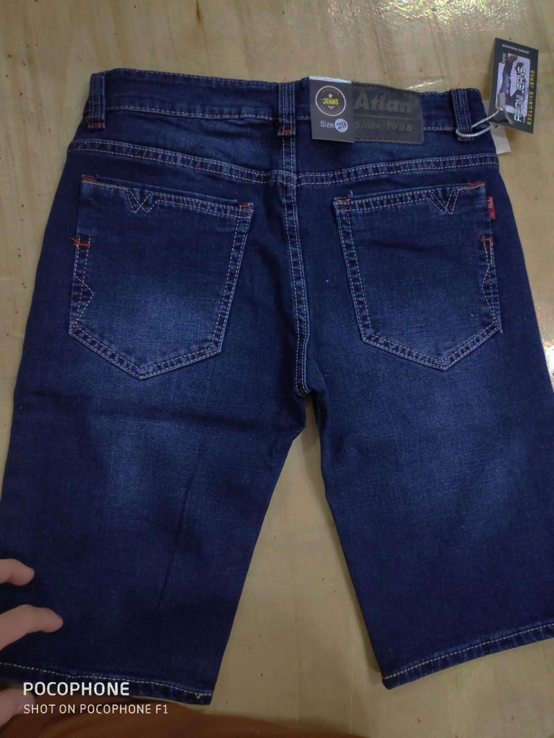 [HCM]Quần short Jeans nam Xanh size 27