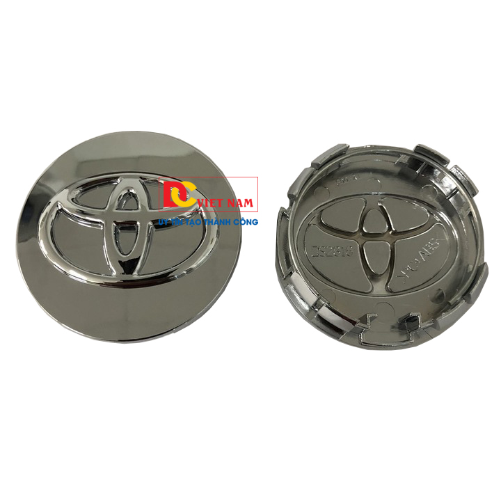 1 chiếc logo chụp mâm, lazang bánh xe ô tô, xe hơi TOYOTA62 đường kính 62mm
