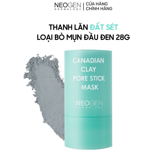 Thanh Lăn Đất Sét Giảm Mụn Đầu Đen Neogen Dermalogy Canadian Clay Pore Stick 28g