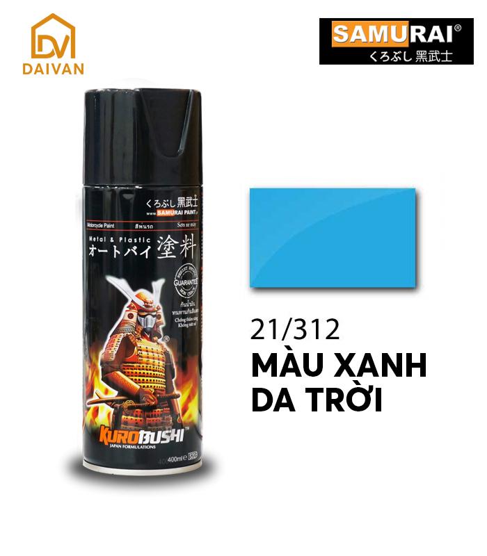 Chai sơn Samurai 312 màu xanh da trời - Màu tiêu chuẩn
