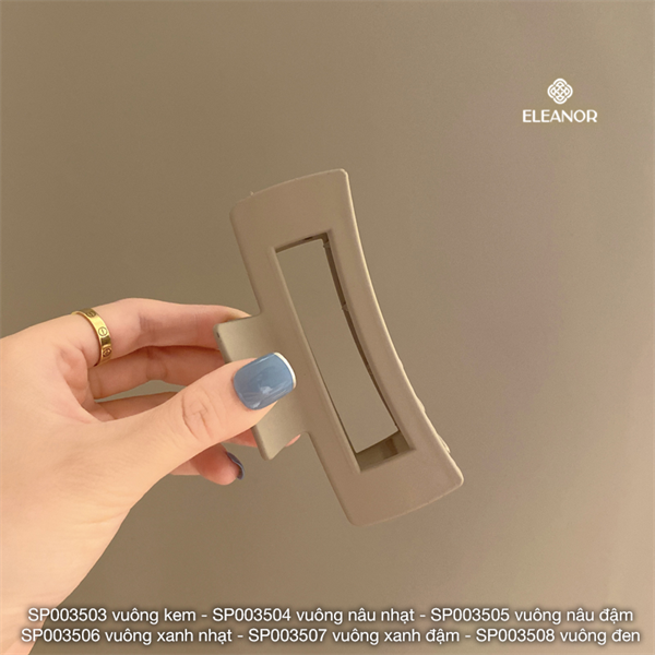 Kẹp tóc nữ Eleanor Accessories kẹp càng cua dạng bassic màu trơn phụ kiện tóc 3511