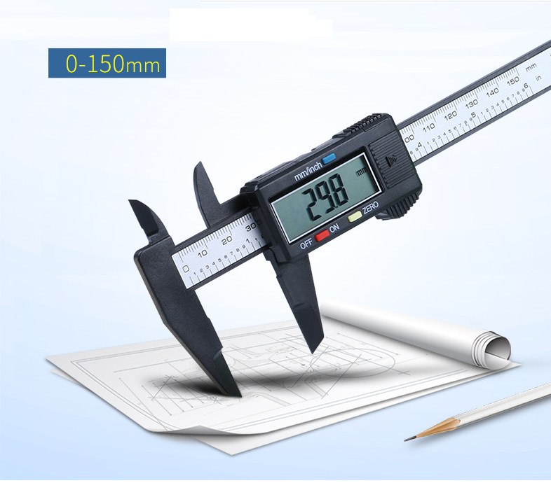 Thước cặp điện tử sợi nhựa carbon Syntek phạm vi đo 0-150mm