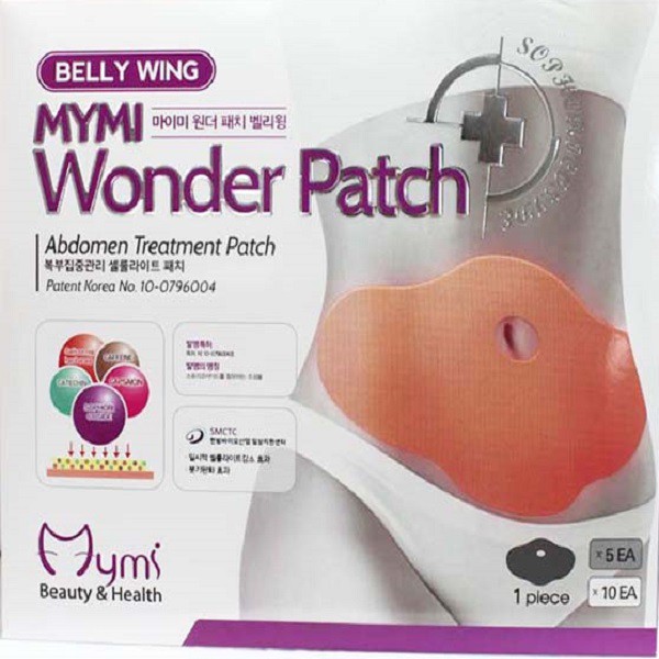 Miếng Dán Giảm Mỡ Bụng- Wonder Patch- 1 Hộp 5 Cái