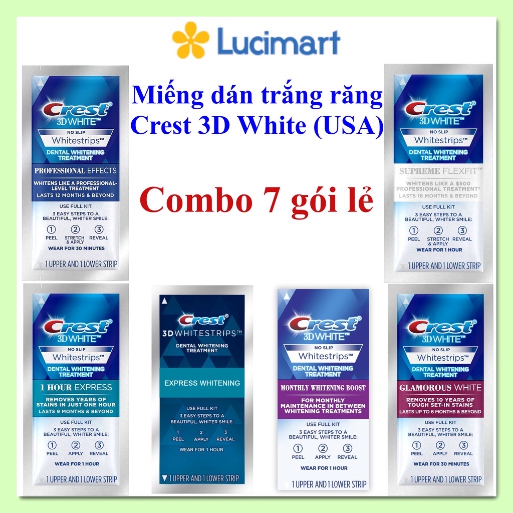 Teeth Whitening Paste Combo from America Crest 3D White Whitestrips Professional Effects American Product