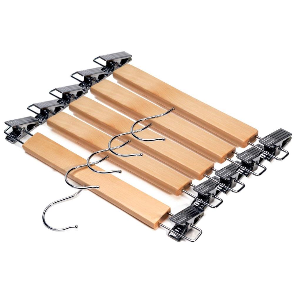 Móc Kẹp Váy Quần, Kẹp Gỗ Thường 30cm ( Bộ 10 móc )
