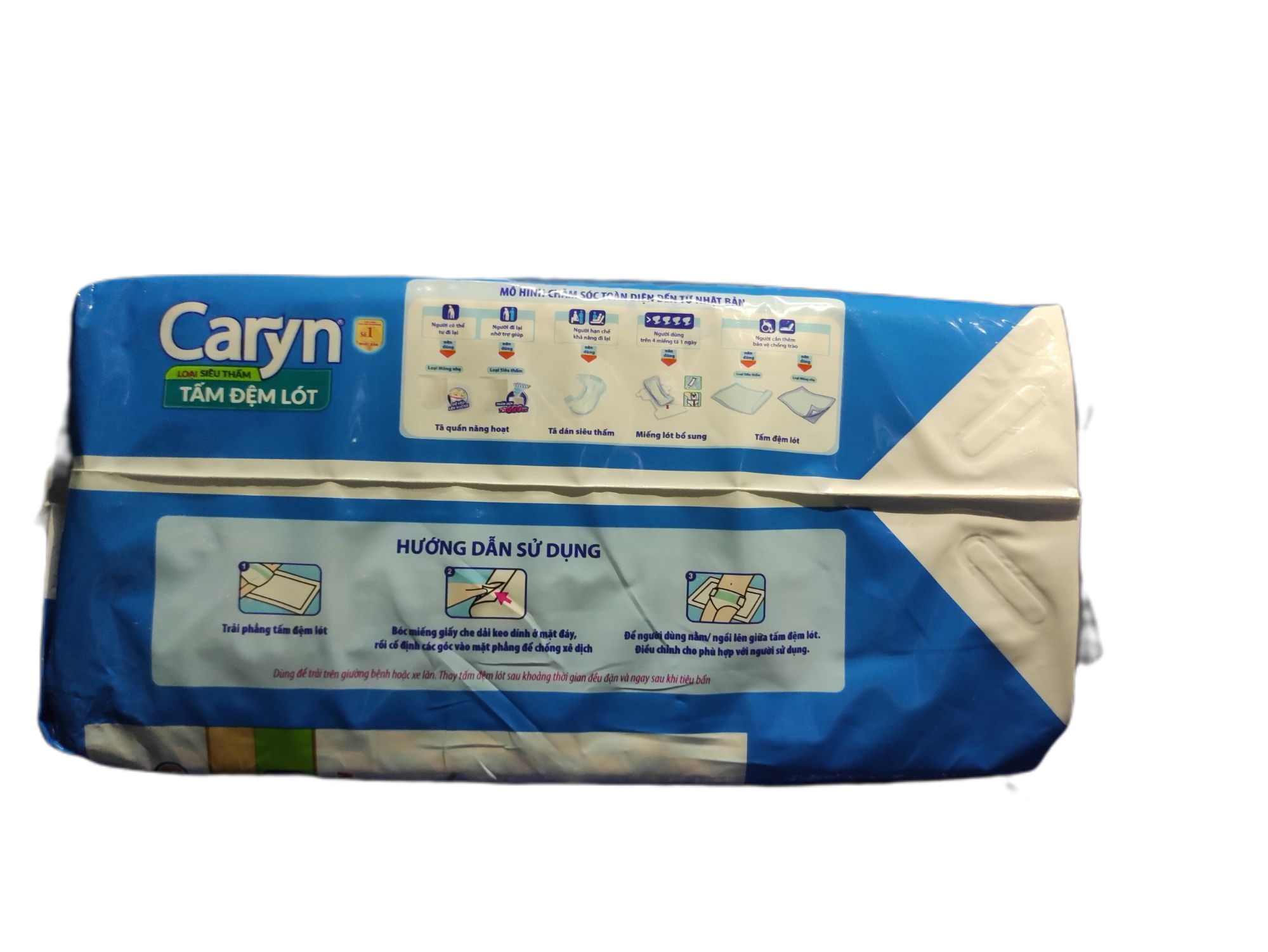 Tấm đệm lót Caryn L10 (Size: 42cm x 72cm; 10 miếng).