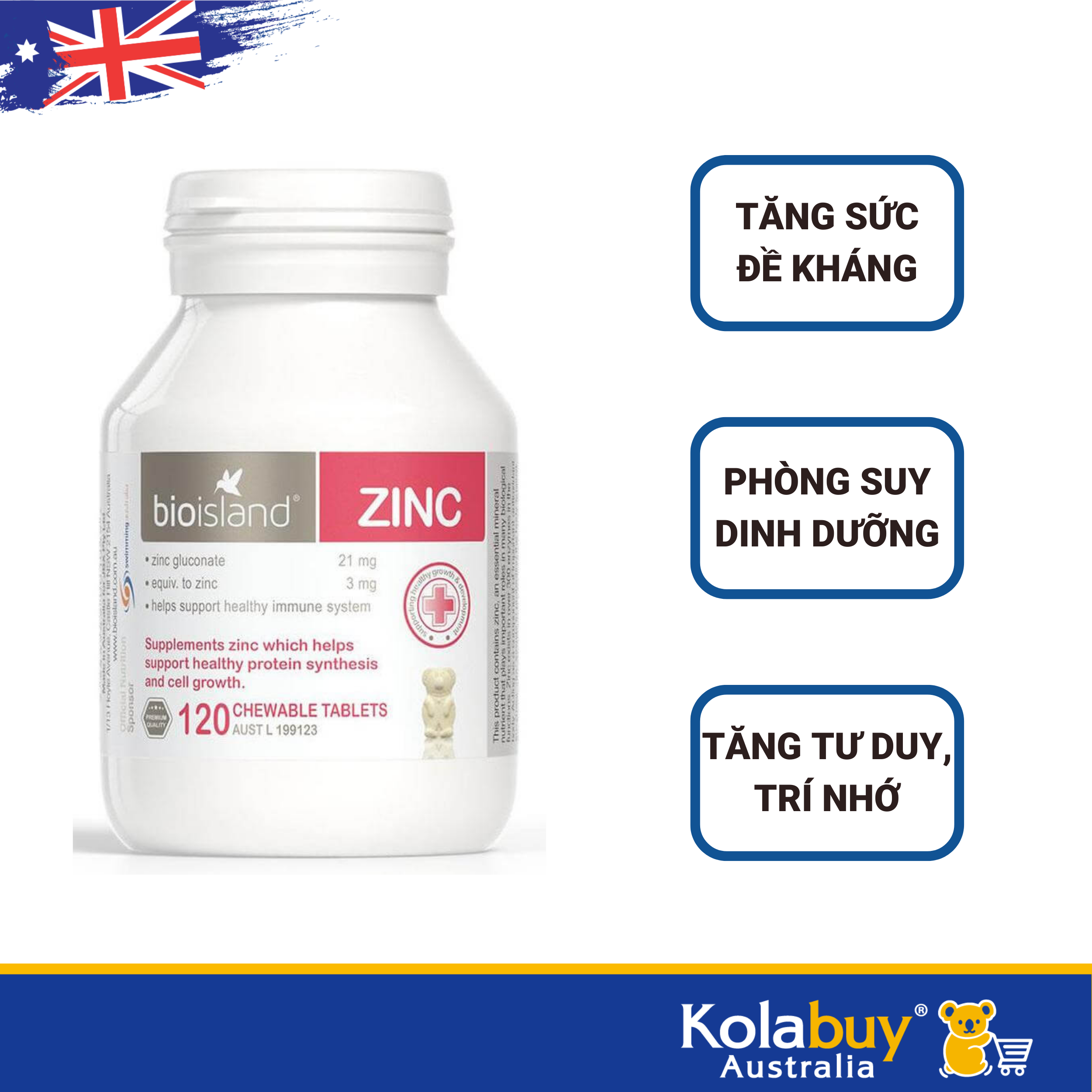 Combo Dha Healthy care và kẽm Bio Island