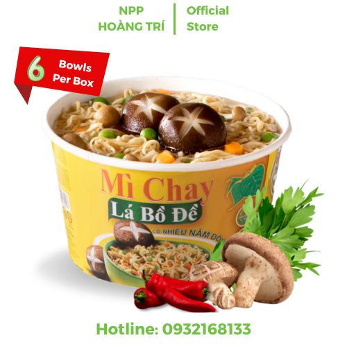 Mì chay lá bồ đề TÔ (6tô/thùng) DATE 08/12/2023