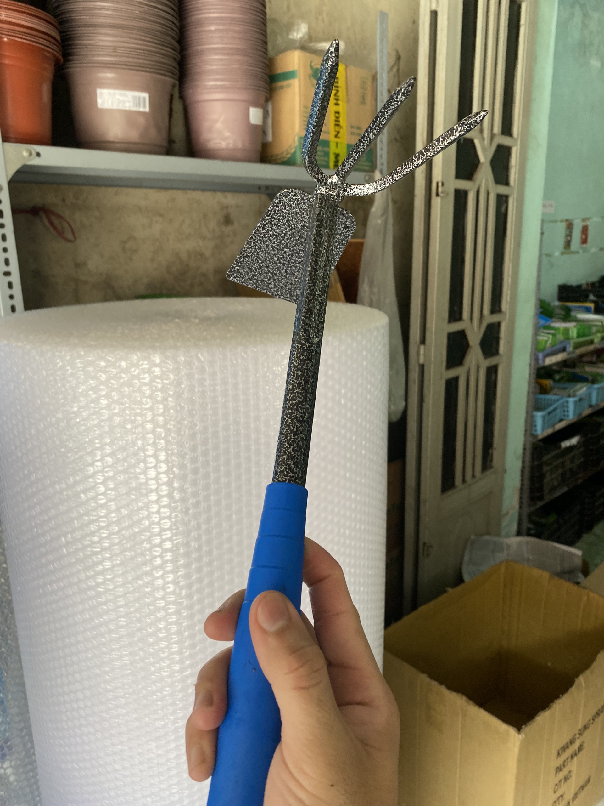 Cào xới đất inox cầm tay loại lớn LV024