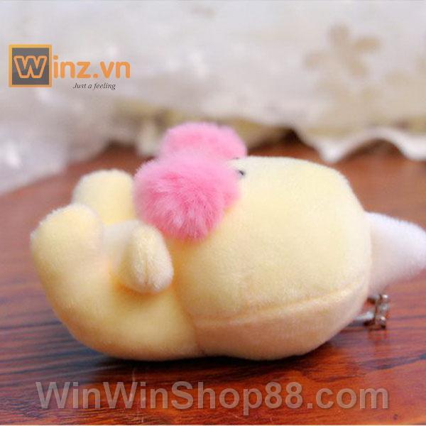 [HCM SHIP NHANH]Móc khóa vịt chu mỏ lalafan (Mẫu 2-Màu vàng)