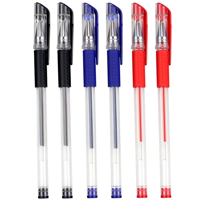 Combo 10 Bút bi mực Nước văn phòng Viết Trơn, Mực đều