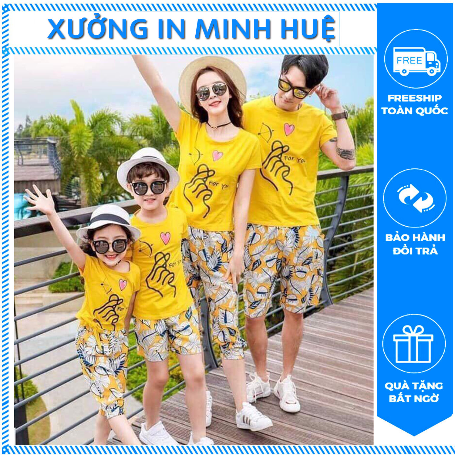 Áo phông gia đình thả tim hot nhất luôn ngầu
