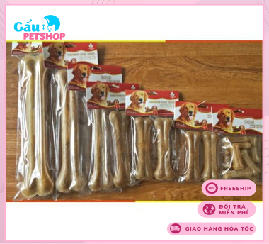Xương da bò cho chó gặm (nhiều size)