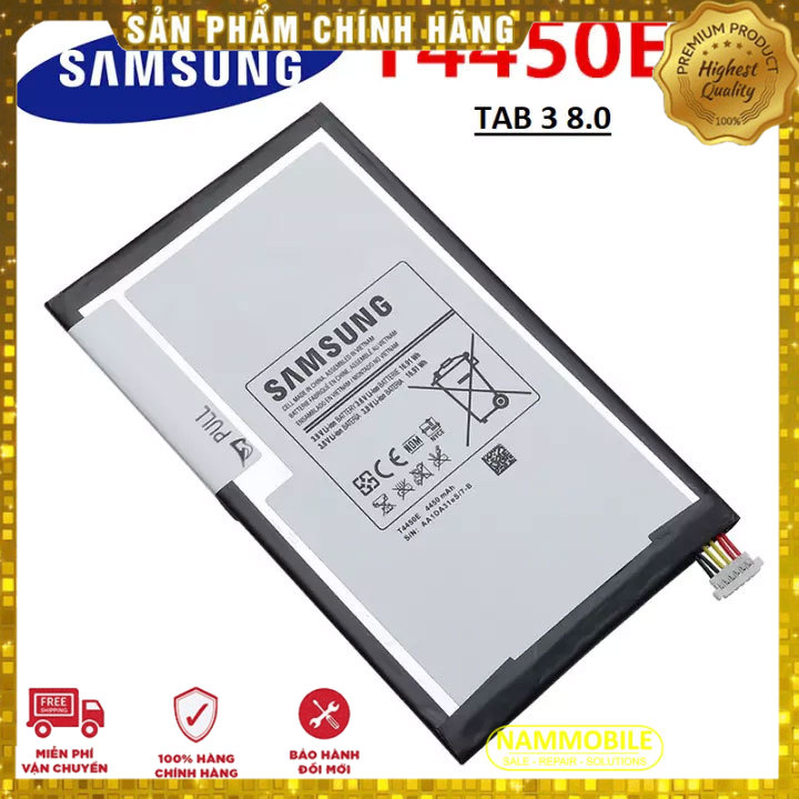 Pin samsung galaxy tab 3 8.0 t310 t311 t315 t4450e 4450mah zin + tặng siêu dán pin