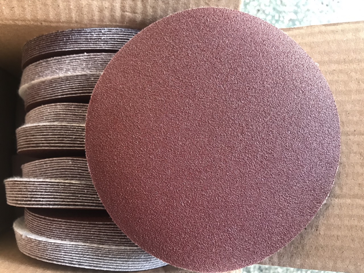 Nhám tròn 4 inch lông (100mm) - combo 10 tờ