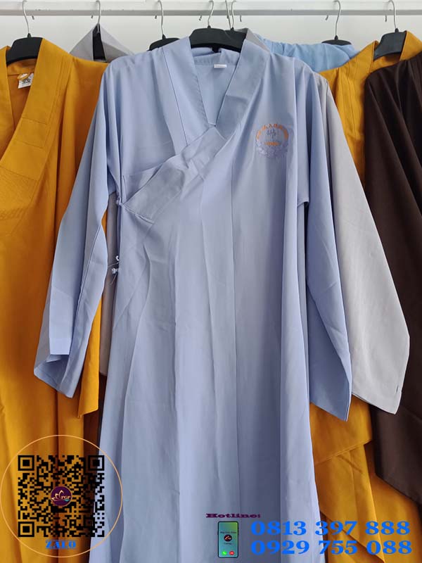 Áo Tràng Silk Phật Tử (vải siêu mát)