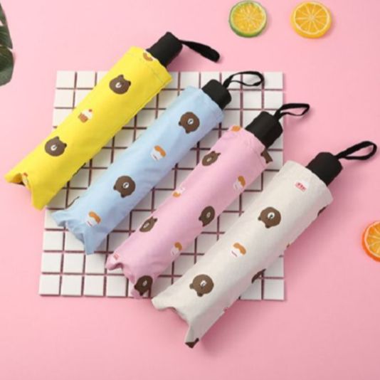 Parasol folding pocket cartoon dễ commercial (nhiều màu)-[umbrella folding umbrella travel rain parasol sun umbrella pocket chống UV umbrella umbrella gấp go rain umbrella sun-shading anti-UV umbrella dù học student umbrella ]
