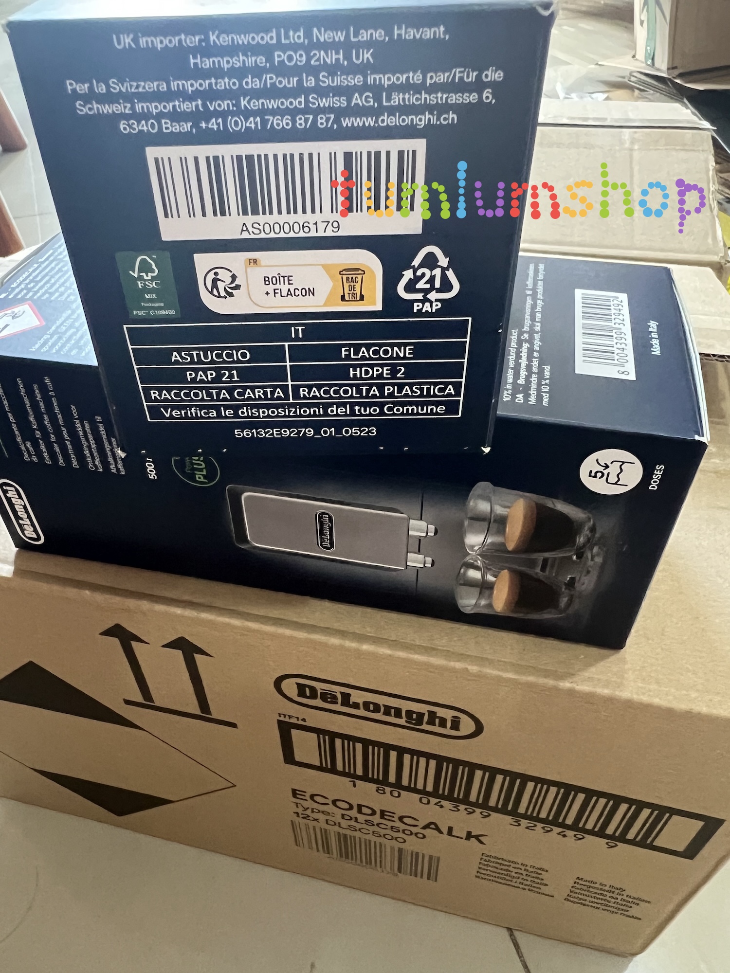 Delonghi EcoDecalk 500ml Dung dịch vệ sinh máy pha cà phê