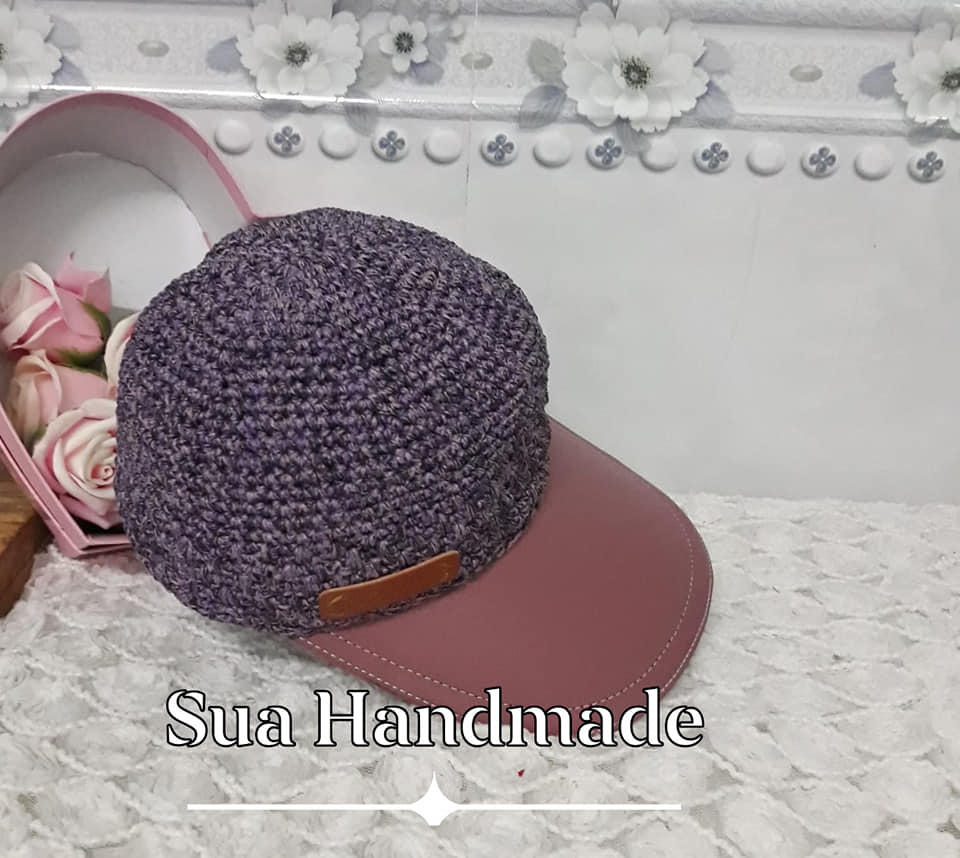 Nón lưỡi trai handmade (Nón phối hợp da và sợi dệt Việt Nam)