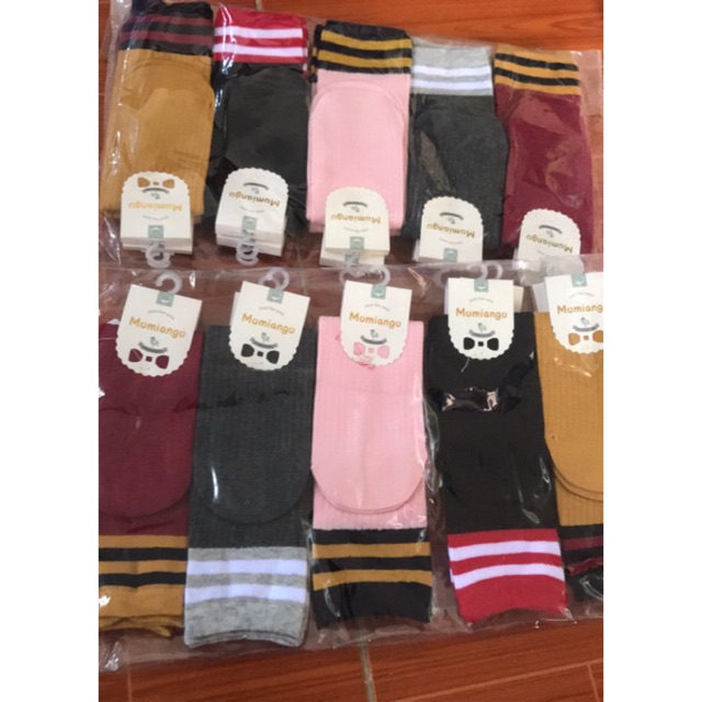 COMBO 2 ĐÔI TẤT CỔ CAO HÀN QUỐC CHO BÉ
