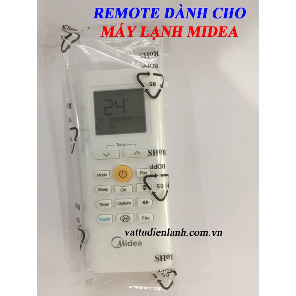 Remote điều khiển điều hòa dành cho máy lạnh Midea