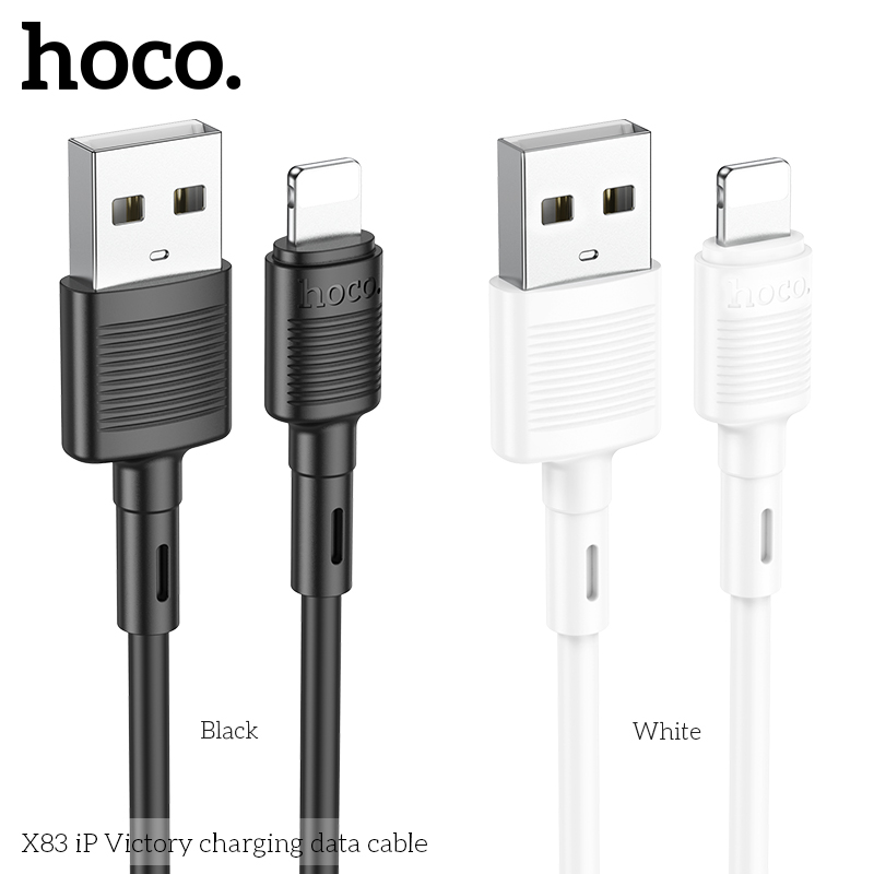 Cáp Sạc Hoco X83 Cổng Lightning Cho Iphone 2.4A Dài 1m