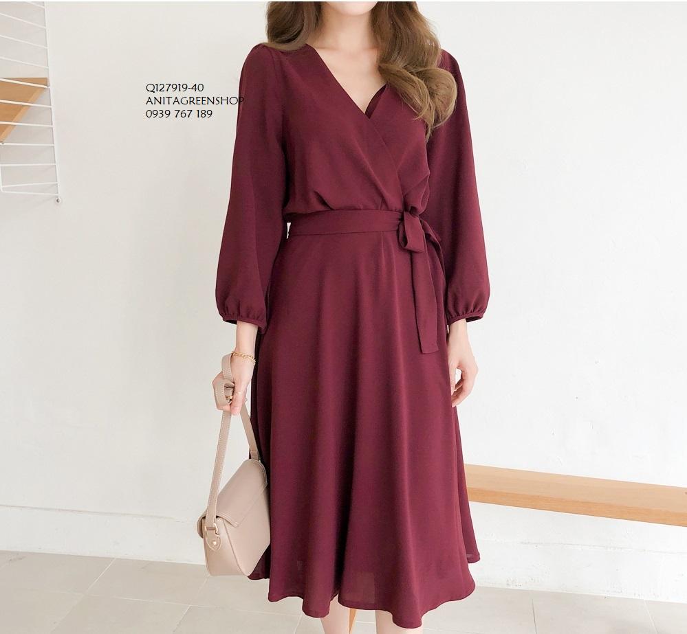 Q127919 ĐẦM XÒE PHỐI NƠ EO