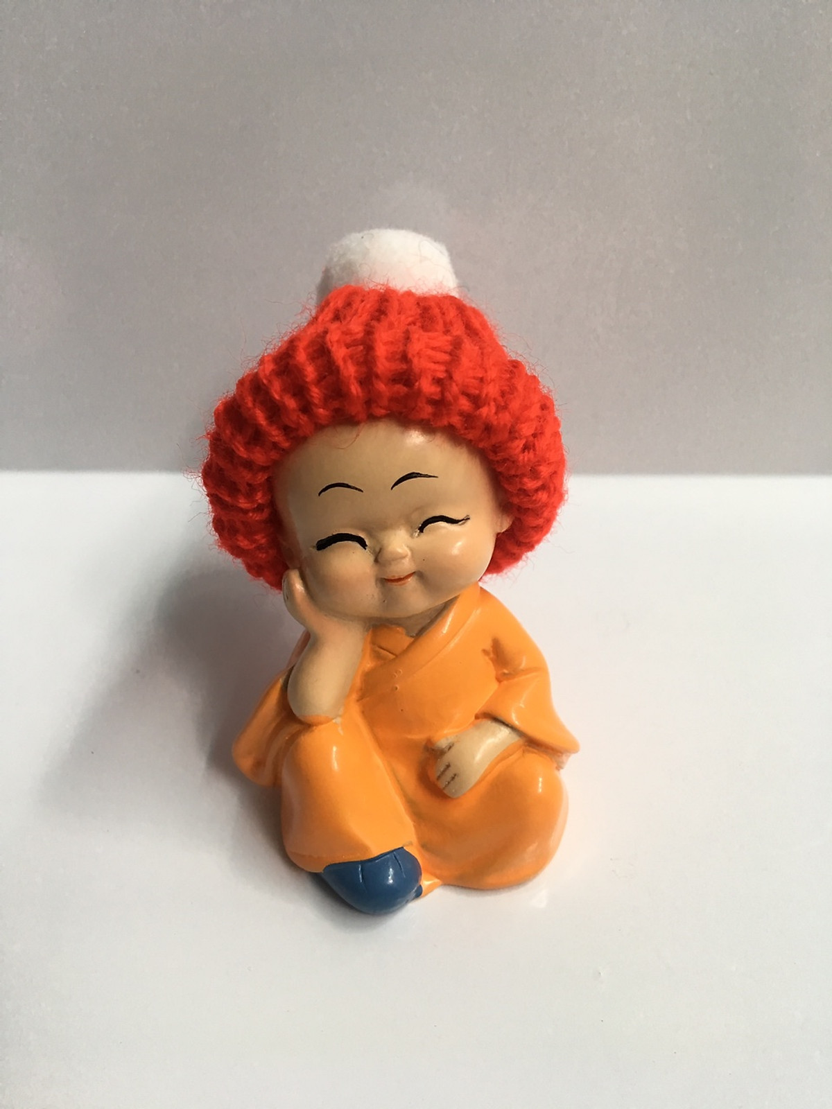 [HCM]Bộ tượng chú tiểu tứ không - đội nón len