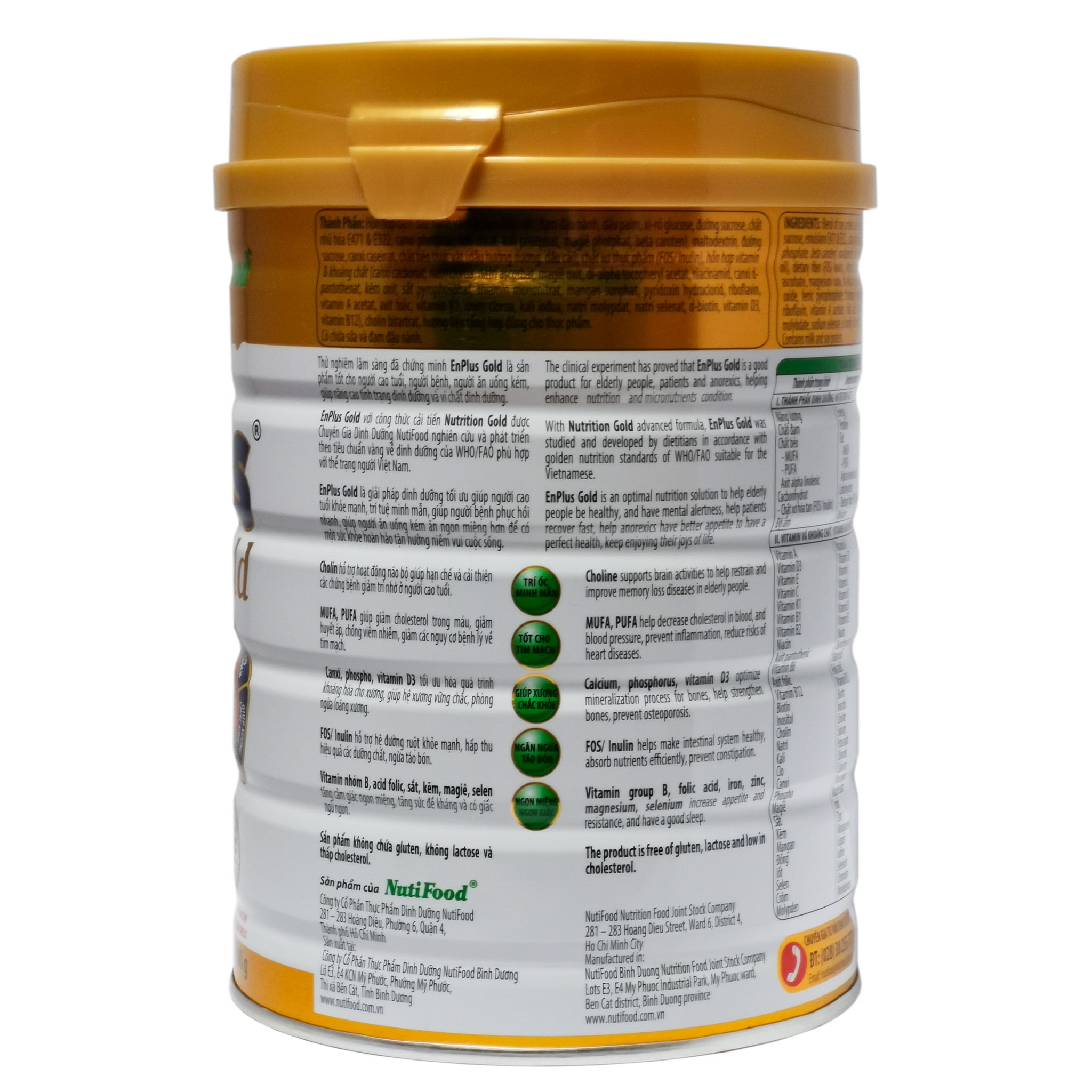 Combo 2 Hộp Sữa Bột Nutifood Enplus Gold 900g
