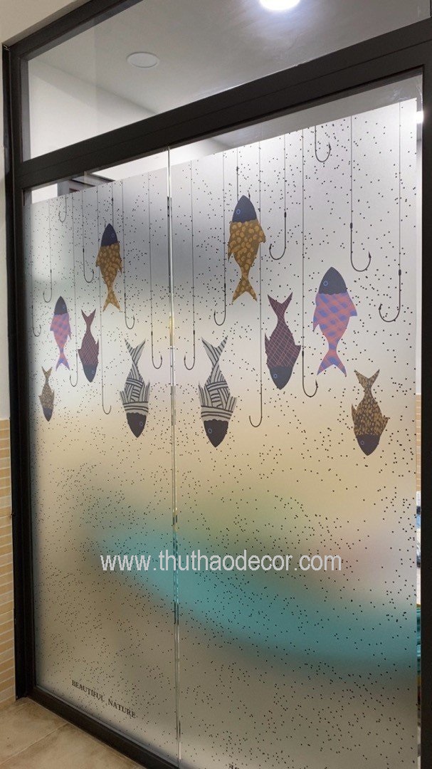 Decal dán mờ Kính khổ (60x180) cm  - THUTHAODECOR