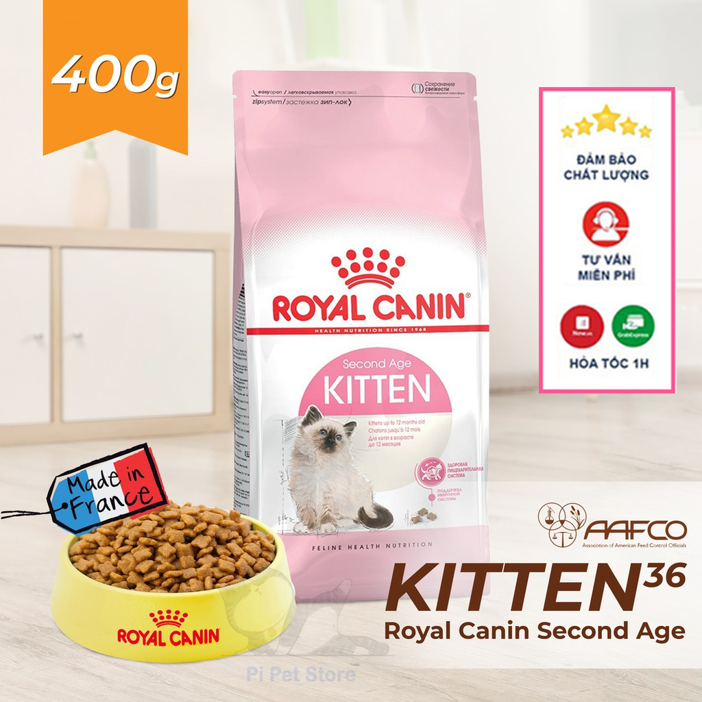 Thức ăn hạt cho mèo royal canin kitten túi 400g nguyên seal