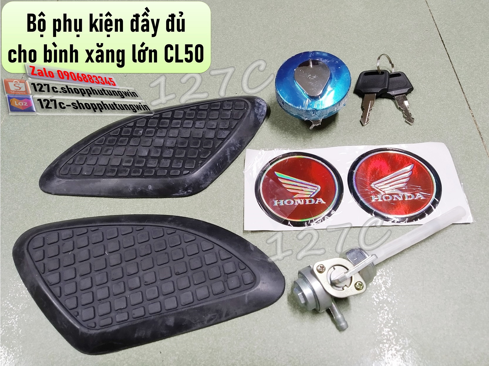 [HCM] Bình xăng lớn CL50 + Đầy đủ phụ kiện