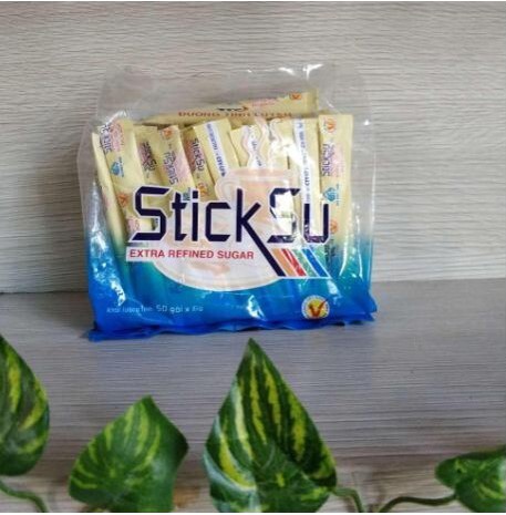 Đường que Sticksu Biên Hòa Túi 50 gói 6g (túi 300g)