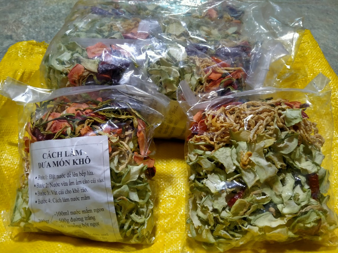 nguyên liệu làm dưa món - gói 200g
