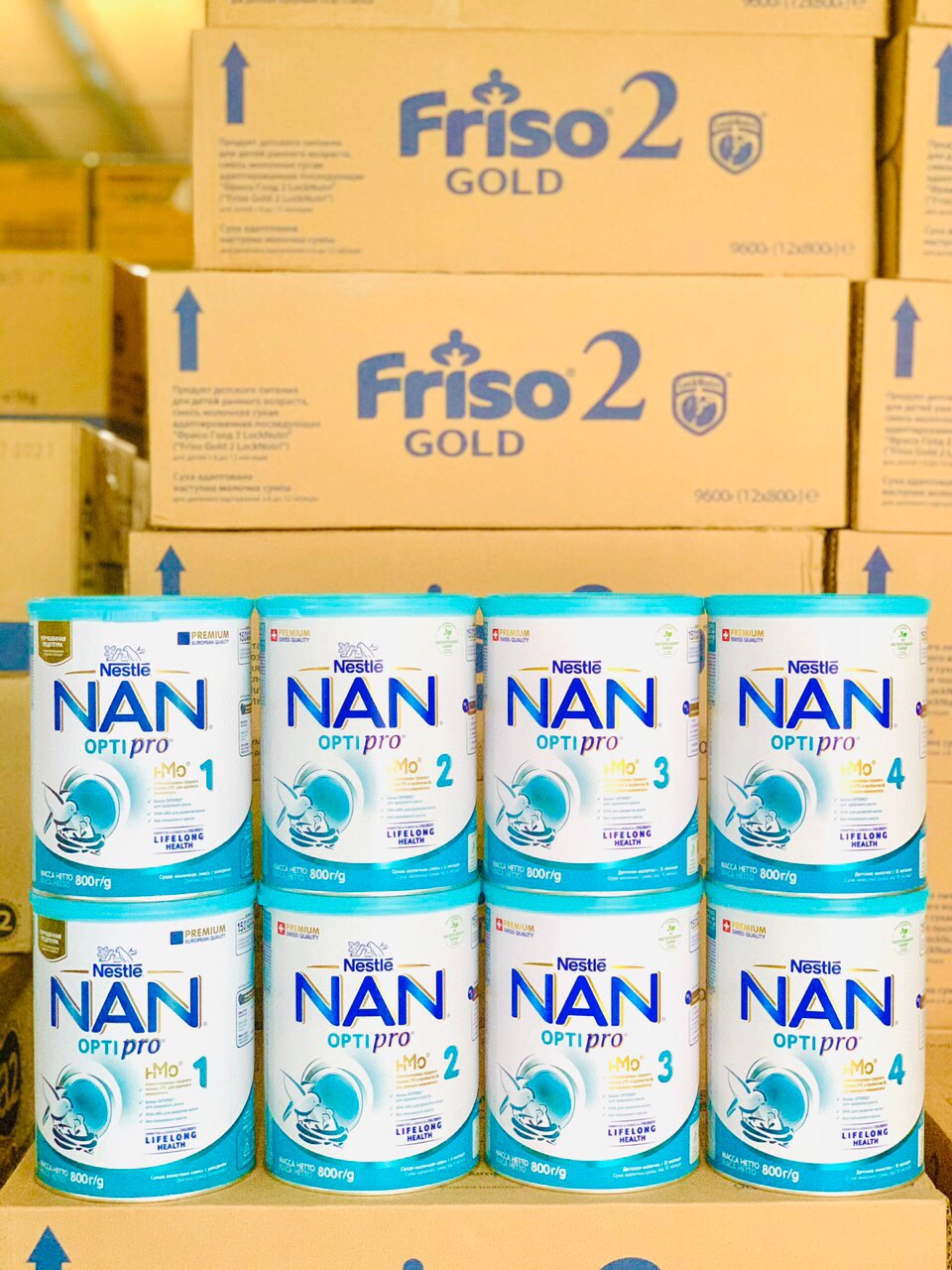 SỮA NAN OPTIPRO NGA SỐ 1-2-3-4 HỘP 800GR