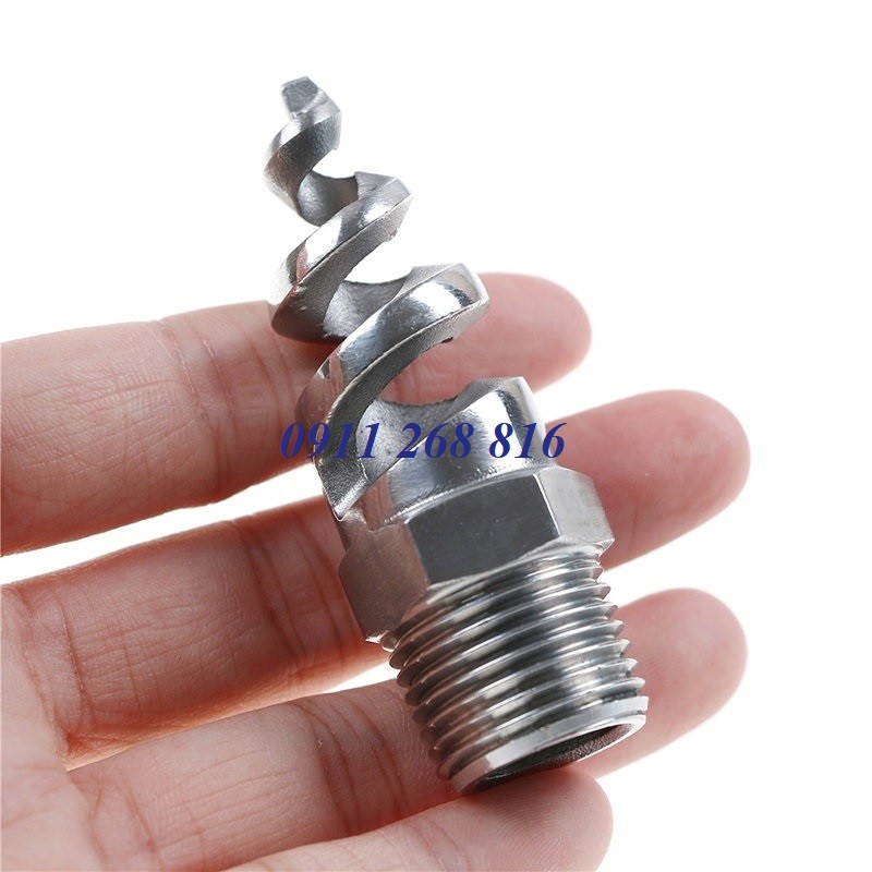 Đầu phun xòe dạng xoắn ốc phi 21mm