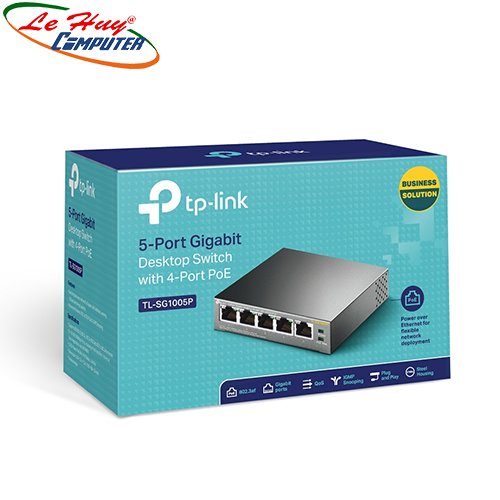 Thiết bị chia mạng TP Link TL-SG1005P 4 cổng POe