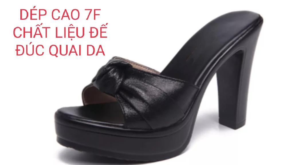Dép cao gót nơ cuộn GPSHOP