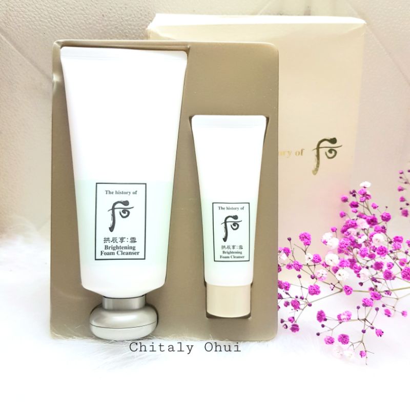 Set sữa rửa mặt Whoo trắng 180ML TẶNG 40ML