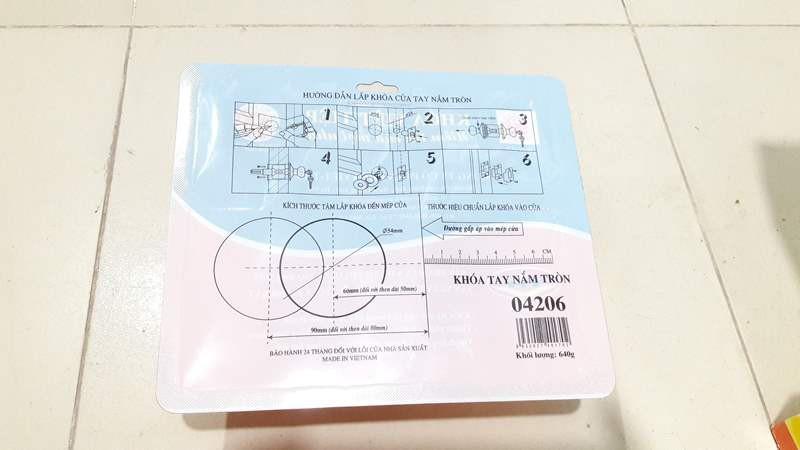 KHÓA TAY NẮM TRÒN VIỆT TIỆP 04206