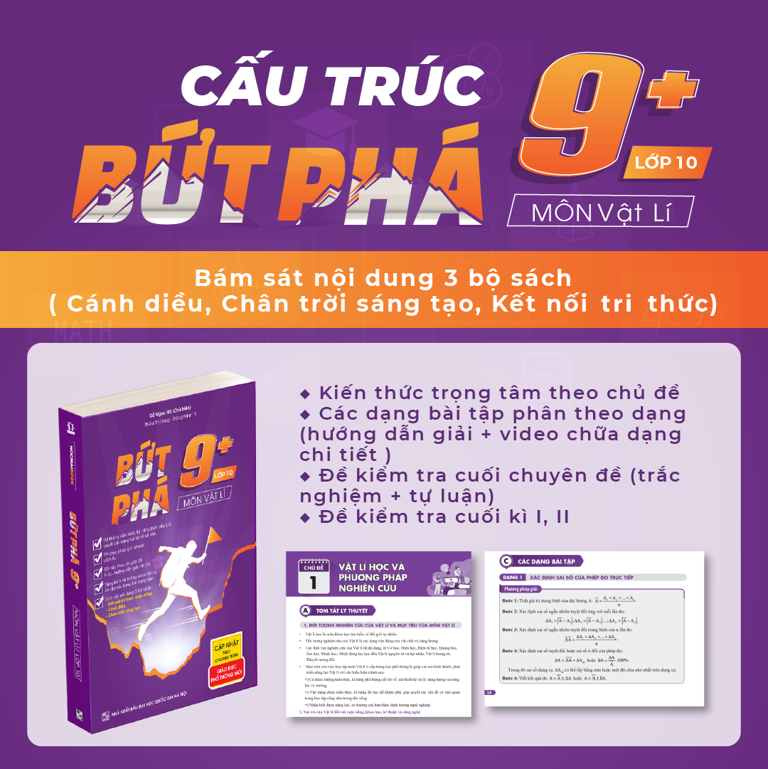 Bứt phá 9+ môn Vật lí lớp 10 (theo chương trình GDPT Mới)