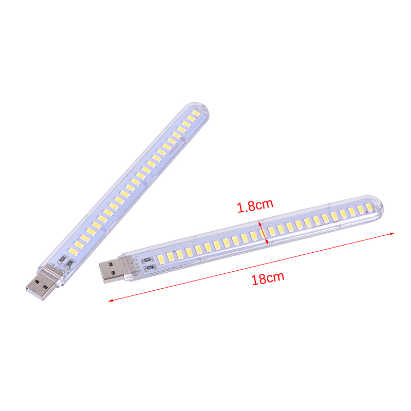 5V 12W USB LED đèn ban đêm 24 LED đọc đèn bàn