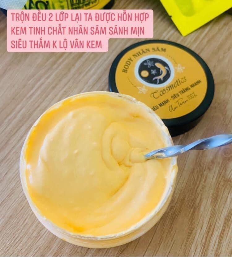 [HCM]BODY SÂM SIÊU TRẮNG KÈM TẮM TRẮNG CAFE